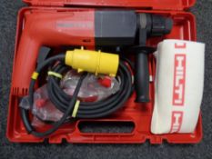 A Hilti te10 110 V Hammer drill (cased)