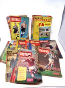 A basket containing mid 20th century football magazines to include Charles Buchan's football