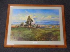 A Charles Marion Russell print : The world was all before them,