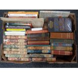 A box containing early 20th century and later volumes to include the works of Shakespeare,