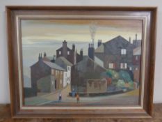 Anthony Procter (1913-1993) After school Haworth, oil on board, dated 1979 and labeled verso,