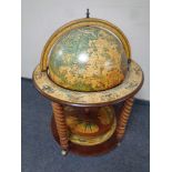 A globe drinks trolley