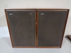 A pair of 20th century teak cased Hacker speakers