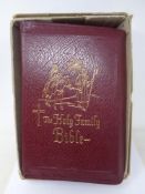 A leather bound holy bible by Virtue & Company Ltd of London in box
