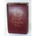 A leather bound holy bible by Virtue & Company Ltd of London in box