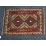 A Maimana kilim 80cm by 56cm