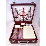 A mid 20th century cased picnic set