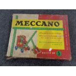 A Meccano outfit number 5 construction set (boxed)