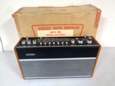 A Hacker Super Sovereign RP75/MB radio in original box