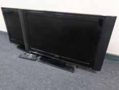 A Visteron 32" LCD TV with remote together with a further Finlux LCD TV