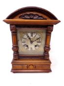 A late 19th century German HAC 8 day striking mantel clock