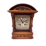 A late 19th century German HAC 8 day striking mantel clock