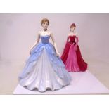 Two Ringtons Coalport limited edition figures : Evening elegance 552/5000 and Evening at the opera