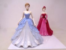 Two Ringtons Coalport limited edition figures : Evening elegance 552/5000 and Evening at the opera