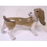 A Lladro figure of a Basset Hound