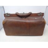 An early 20th century doctor's Gladstone bag