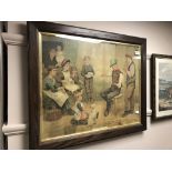 Twentieth Century British School : The Rehearsal, chromolithograph, 50 cm x 62 cm, framed.