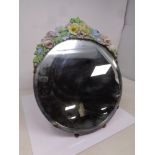 A Barbola bevel edged dressing table mirror