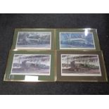 Four J E Wigston limited edition prints - Canadian Pacific, Wild Swan and Duchess of Atholl,