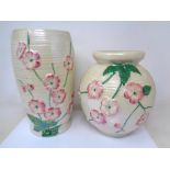 Two Maling lustre vases