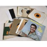 22 vintage Elvis Presley 7" records - Good Luck Charm, Are You Lonesome Tonight, Hound Dog,