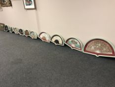 A good collection of ten 19th century and later fans,