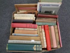 A box containing 20th century volumes relating to Newcastle and Northumberland.