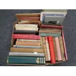 A box containing 20th century volumes relating to Newcastle and Northumberland.