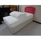 A John Lewis value collection 1000 pocket sprung mattress with storage divan base,