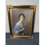 After Philip De Laszlo : Her Majesty Queen Elizabeth The Queen Mother, colour print on canvas,