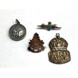 A group of silver medals including ARP,