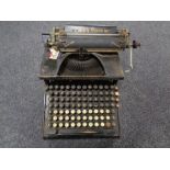 An antique Smith premier typewriter