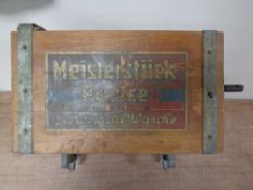 An antique German meisterstuck press