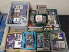 Nine boxes and crates of a large quantity of CD's,