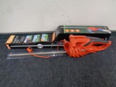 A Flymo Easicut 520 electric hedge trimmer (boxed)