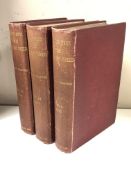 Richard Welford: Men of Mark Twixt Tyne & Tweed, in 3 volumes, red cloth covers,