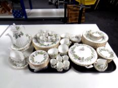 Eighty-four pieces of Royal Worcester Lavinia tea and dinner china