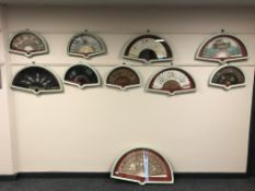 A good collection of ten 19th century and later fans,