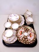 A tray of Royal Crown Derby Imari plate,