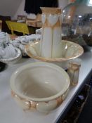 A 19th century four piece Grimwade wash set