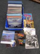 A box containing a large quantity of vinyl LPs to include compilations, TV sound tracks,