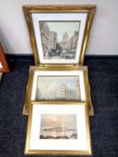 An Ivan Lindsey signed print Reflections of St Mary's,