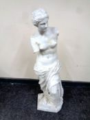 A resin garden statue of the Venus de Milo