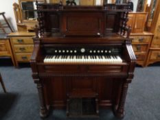 A pedal organ marked Brattleboro,