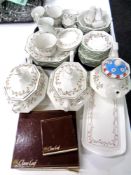 A Johnson Brothers Eternal Beau china tea and dinner service with place mats