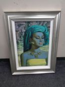A Tretchikoff print in contemporary frame