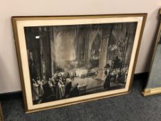 After W E Lockhart : The Jubilee Celebration in Westminster Abbey, June 21st 1887, photogravure,