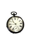 An antique silver fusee pocket watch