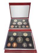 Two Royal Mint proof coin sets