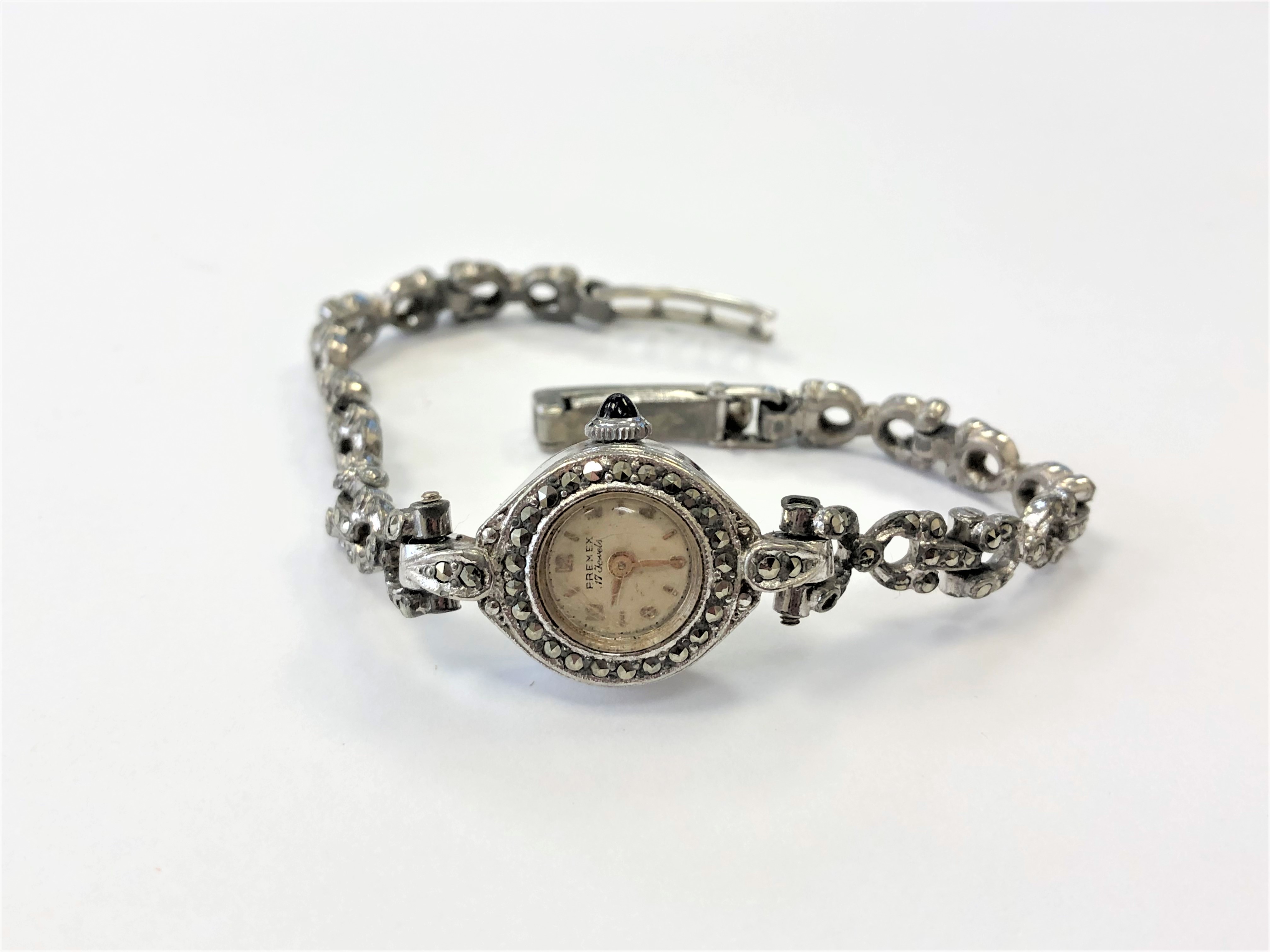 A decorative lady's marcasite watch